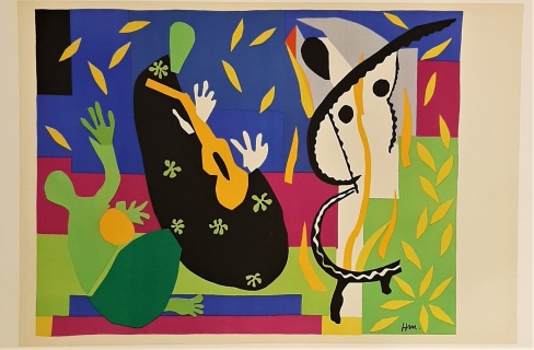 MATISSE, L A TRISTESSE DU ROI LITHO 1958