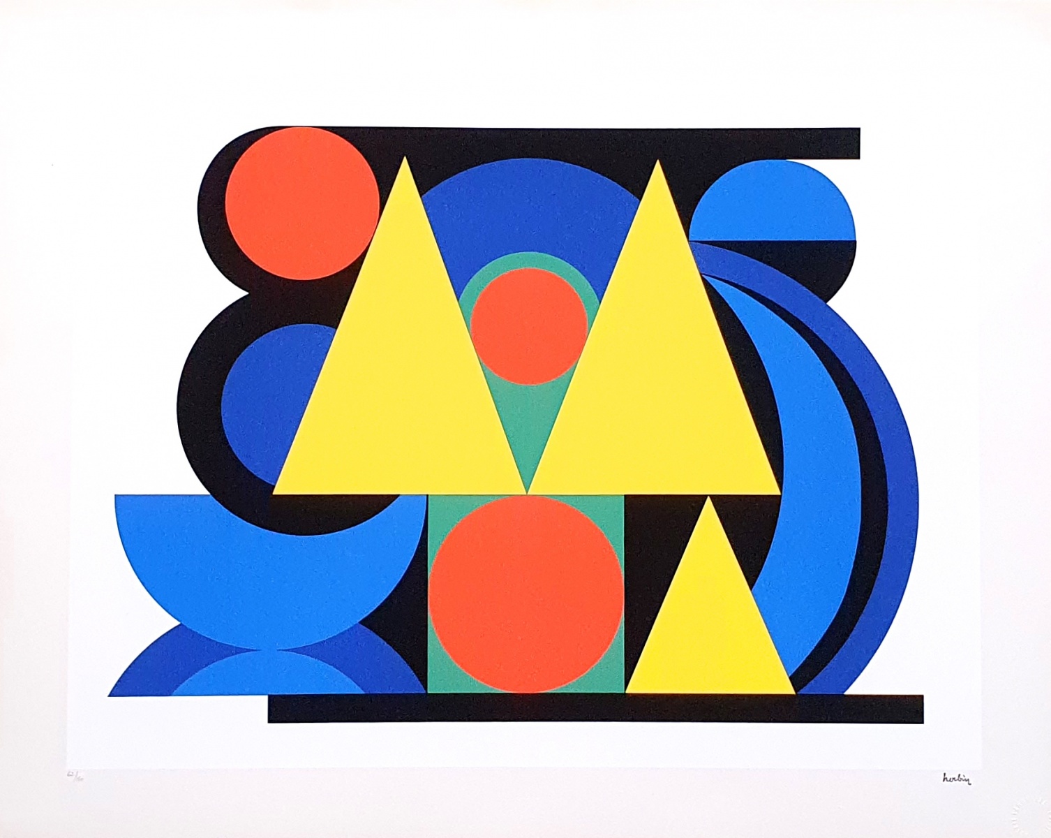 Auguste Herbin, MER, sérigraphie Auguste Herbin, MER, sérigraphie
