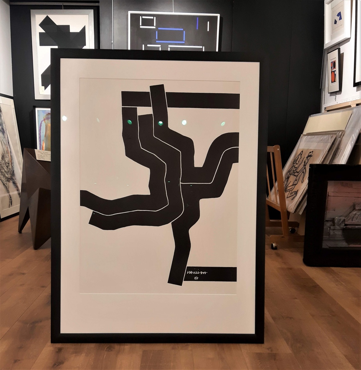 Eduardo CHILLIDA, Olympics Games 1972, framed Eduardo CHILLIDA, Olympics Games 1972, framed