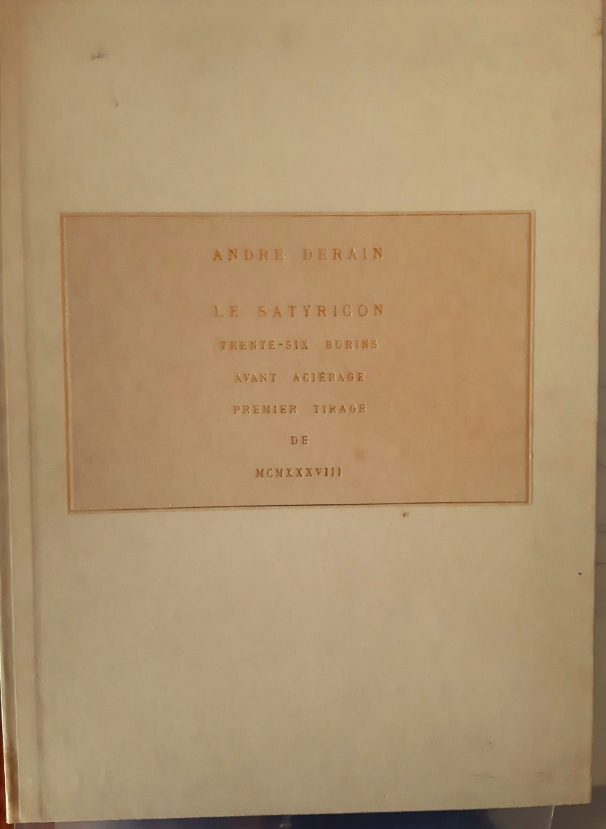 Derain, Satyricon, Couverture, 1938 Derain, Satyricon, Couverture, 1938