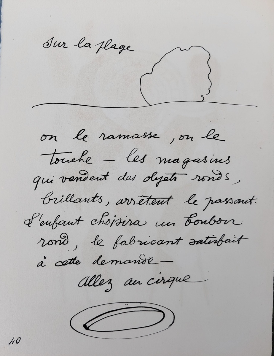 Fernand Leger, Cirque, 1950, lithographie, verso planche couleur