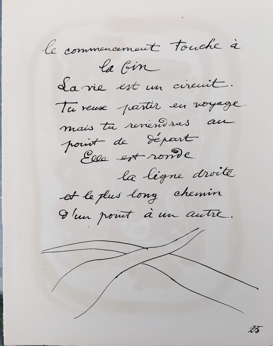 Fernand Leger, Cirque, 1950, lithographie, verso planche couleur